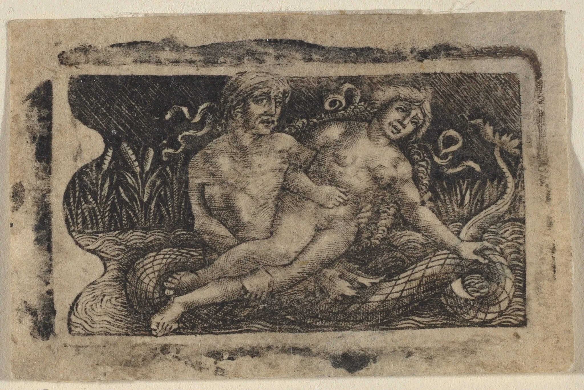 Triton and Nymph, detail