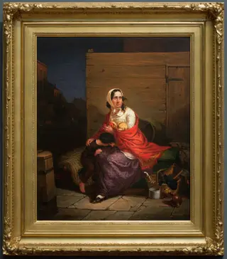 Burnt Out, by Charles Felix Blauvelt, oil, 1849