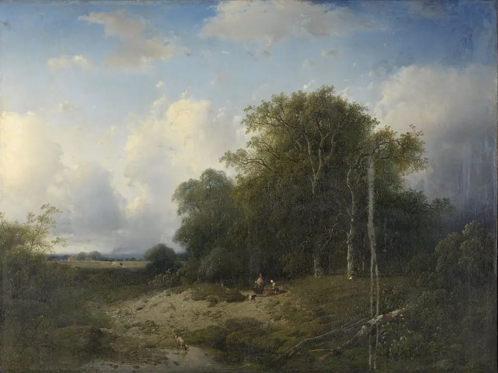 Landscape, by Frederik Hendrik Hendriks, oil, 1850