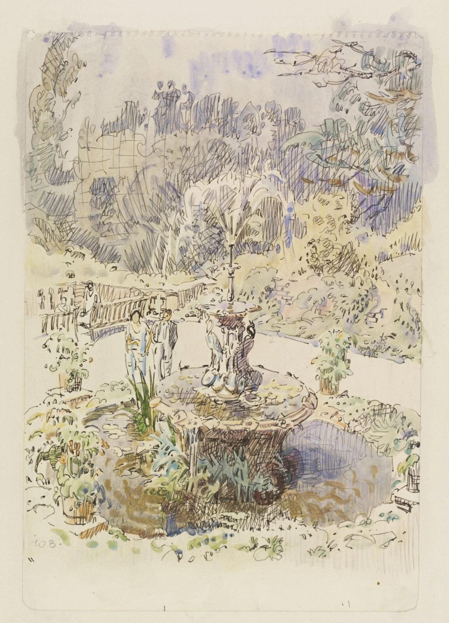 Fountain on the Terrace, Richmond, detail