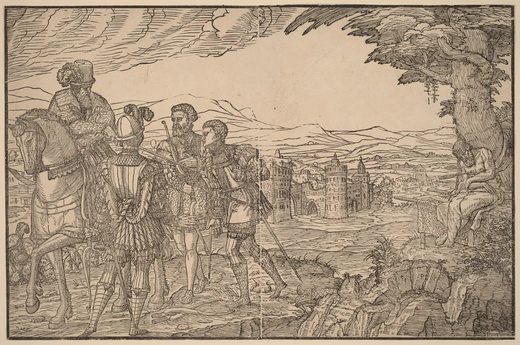 The King's Son, by Melchior Lorch, ink, 1551