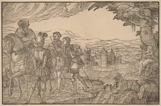 The King's Son, by Melchior Lorch, ink, 1551