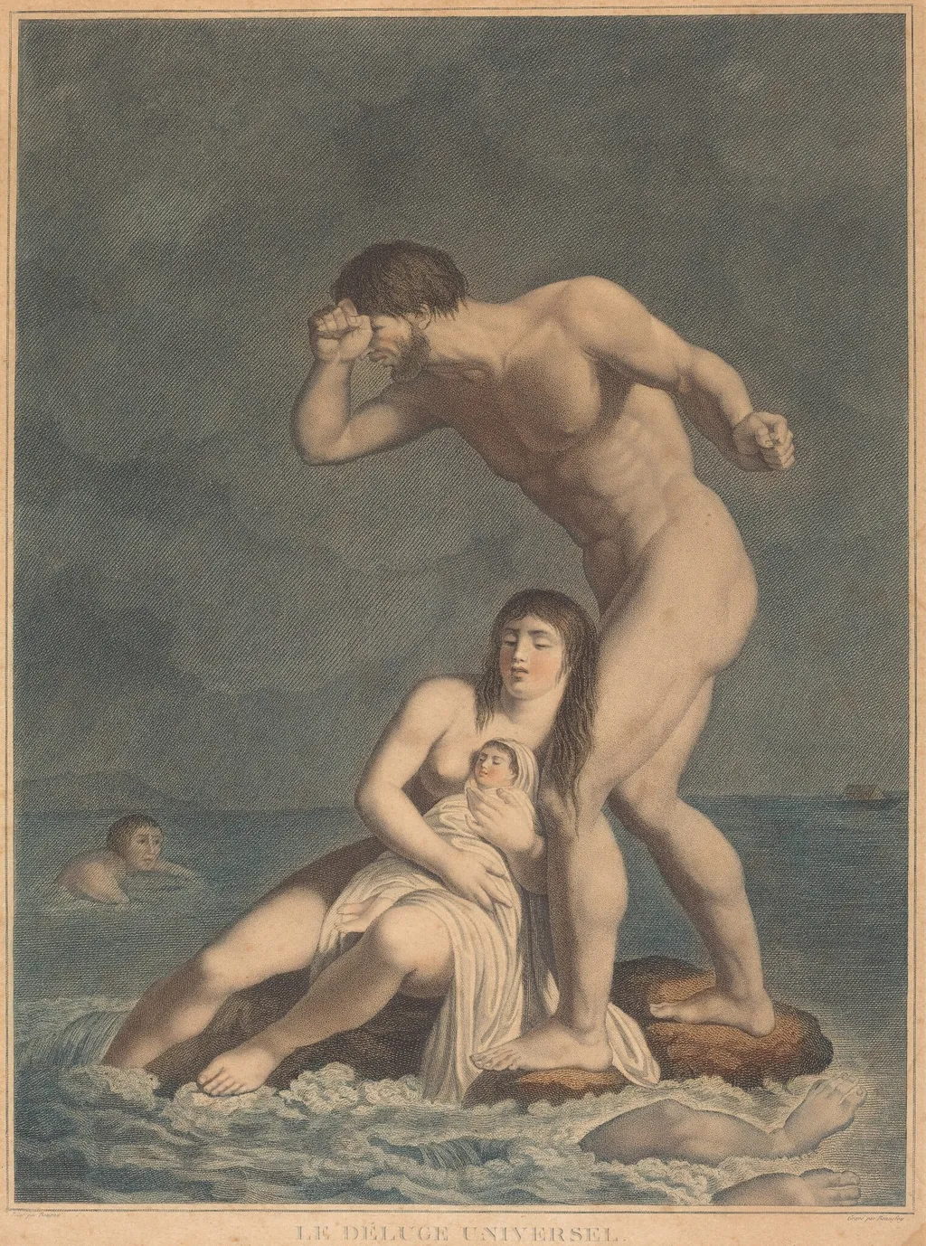Le Déluge Universel, by Jacques Bonnefoy, ink, 1783