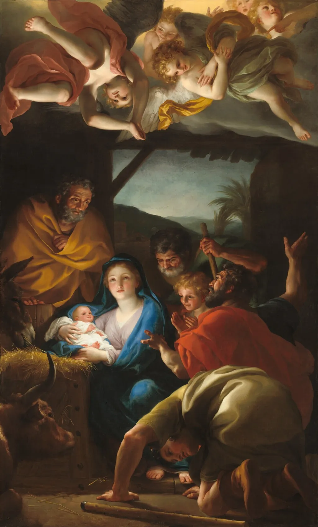 The Adoration of the Shepherds, by Anton Raphael Mengs, oil, 1764