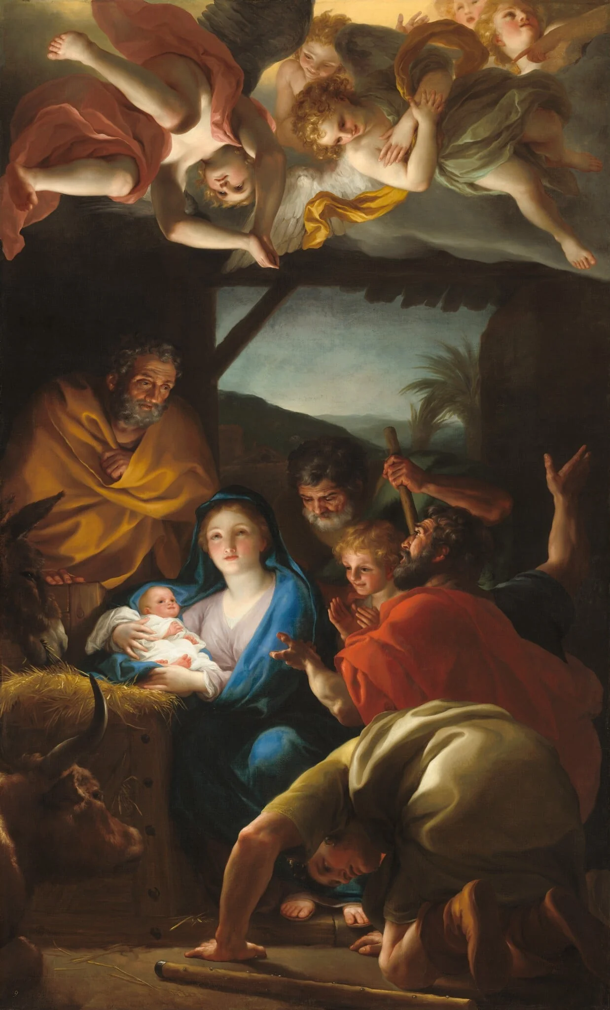 The Adoration of the Shepherds, detail
