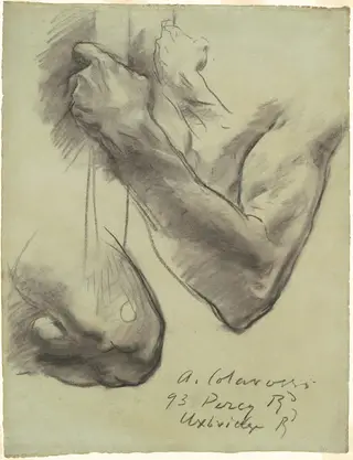 Studies for "Triumph of Religion", by John Singer Sargent, charcoal, 1904