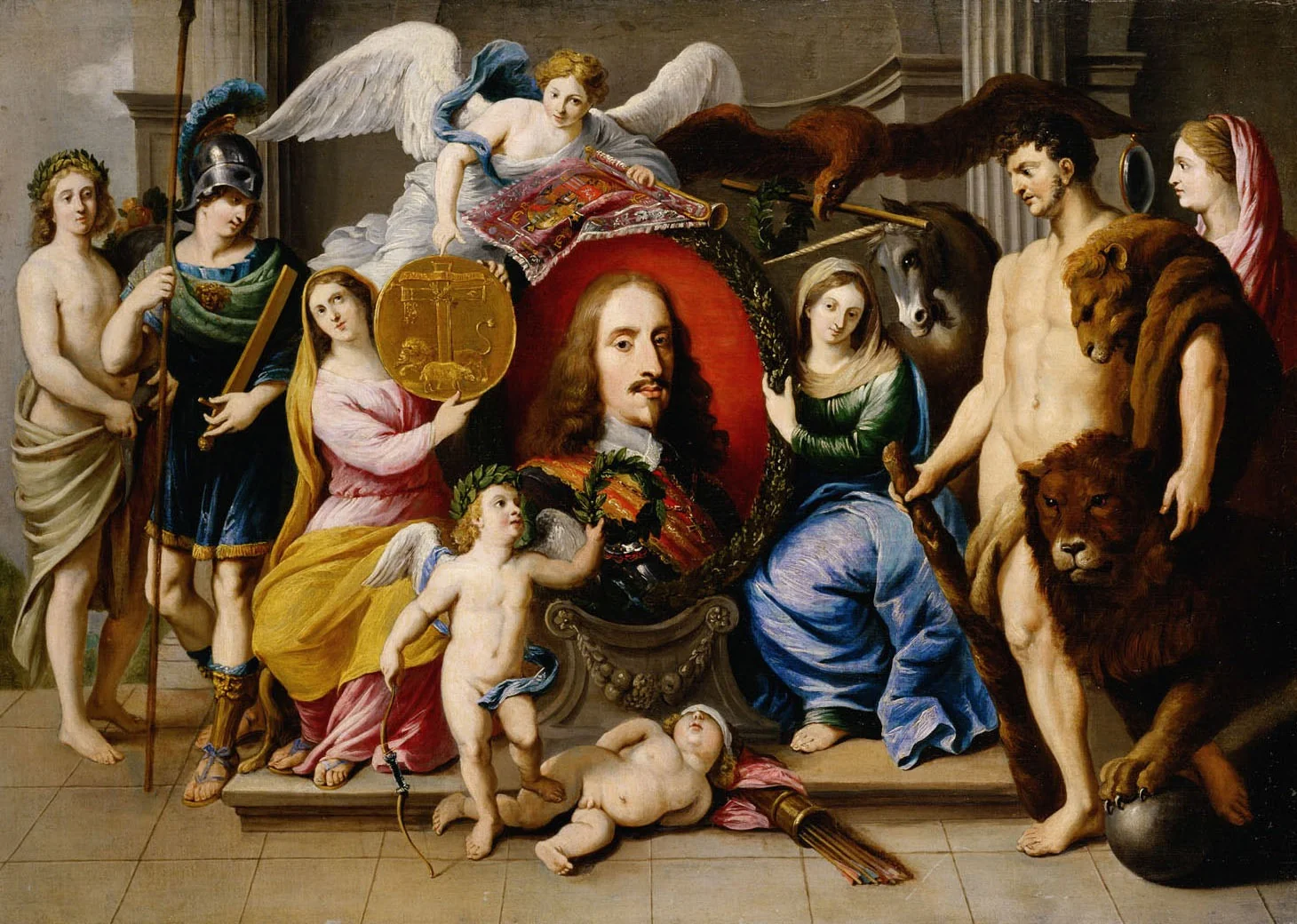 Allegory on Archduke Leopold Wilhelm (1614-1662), detail