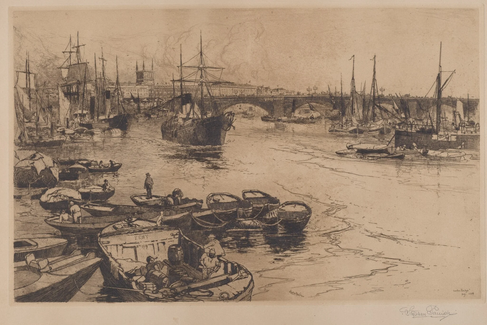 London Bridge, detail