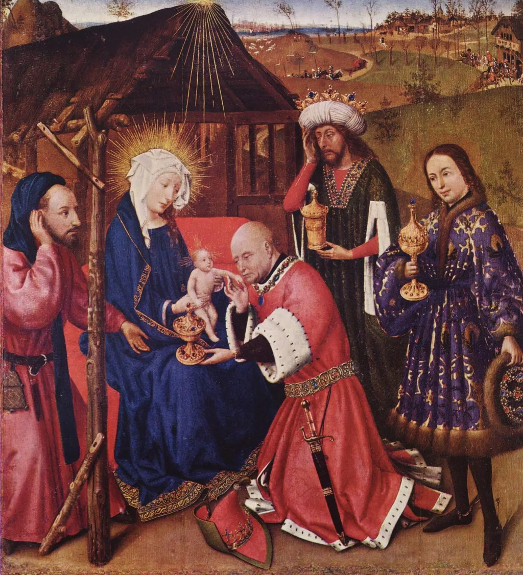 The Adoration of the Kings, by Jacques Daret, oil, 1430