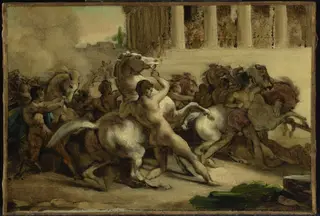 The Race of the Riderless Horses, by Théodore Géricault, unspecified, 1817