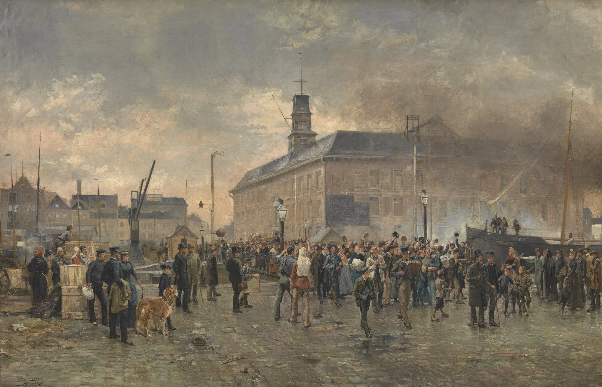 Belgian Emigrants, detail