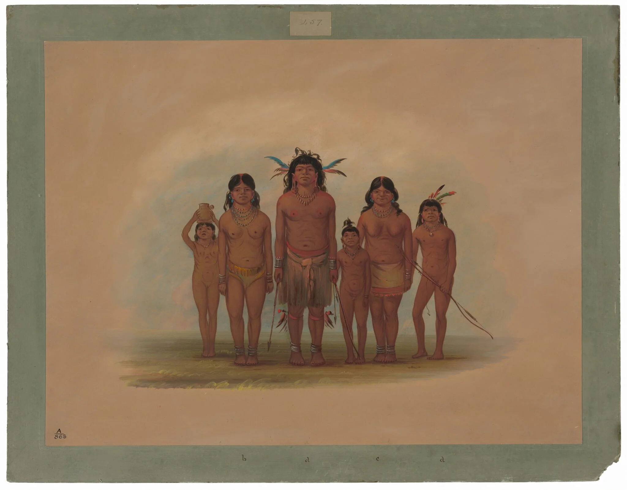 A Connibo Indian Family, detail