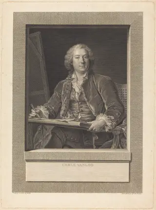 Carle Vanloo, by Ignaz Sebastian Klauber, ink, 1785