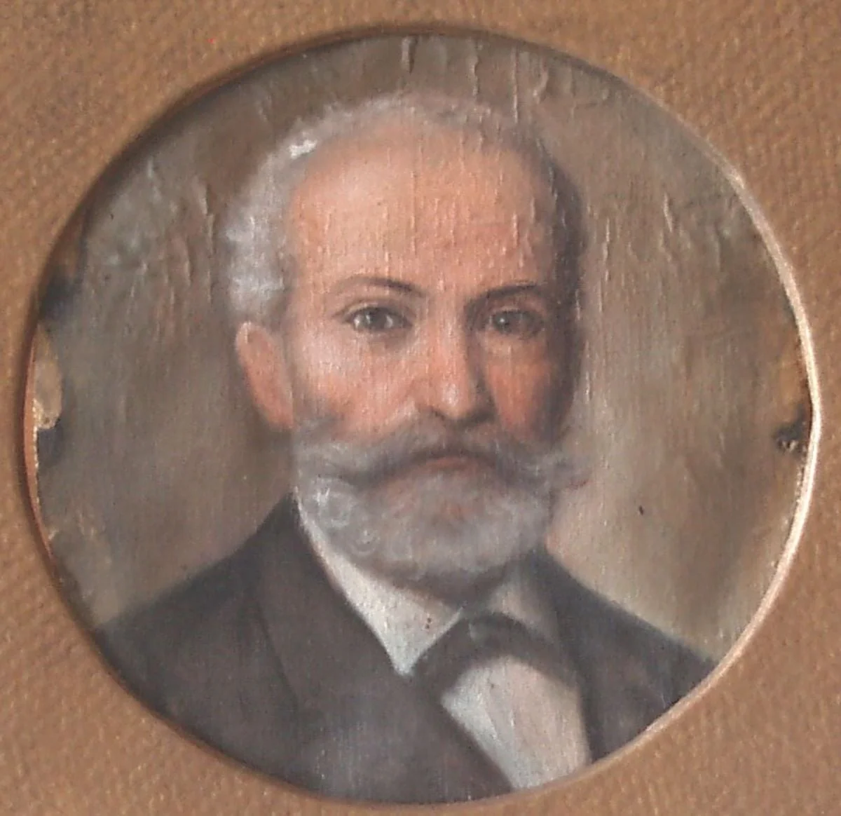 Portretul lui Constantin Aricescu, detail