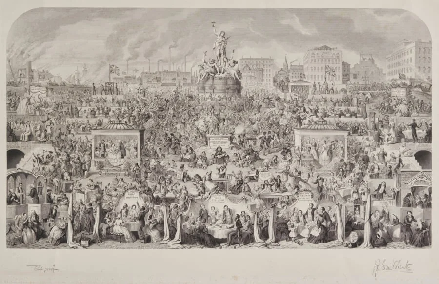 The Drinking Customs of Society or Worship of Bacchus, detail
