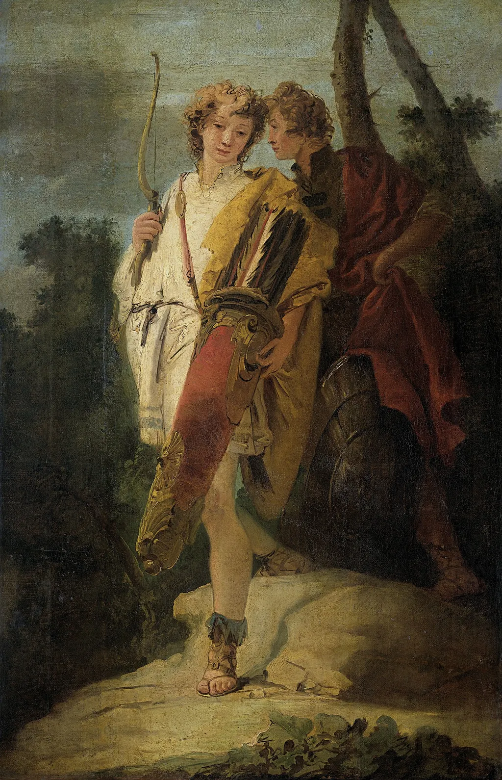Telemachus and Mentor, by Giovanni Battista Tiepolo, oil, 1750