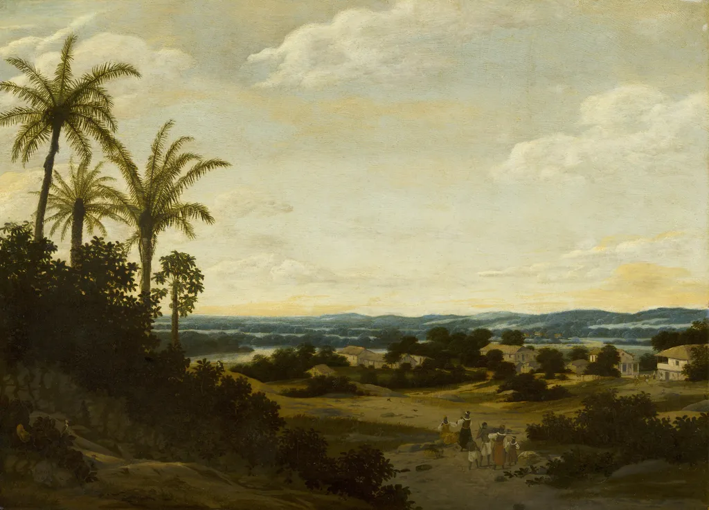 Brasilian Landscape, by Frans Post, oil, 1667