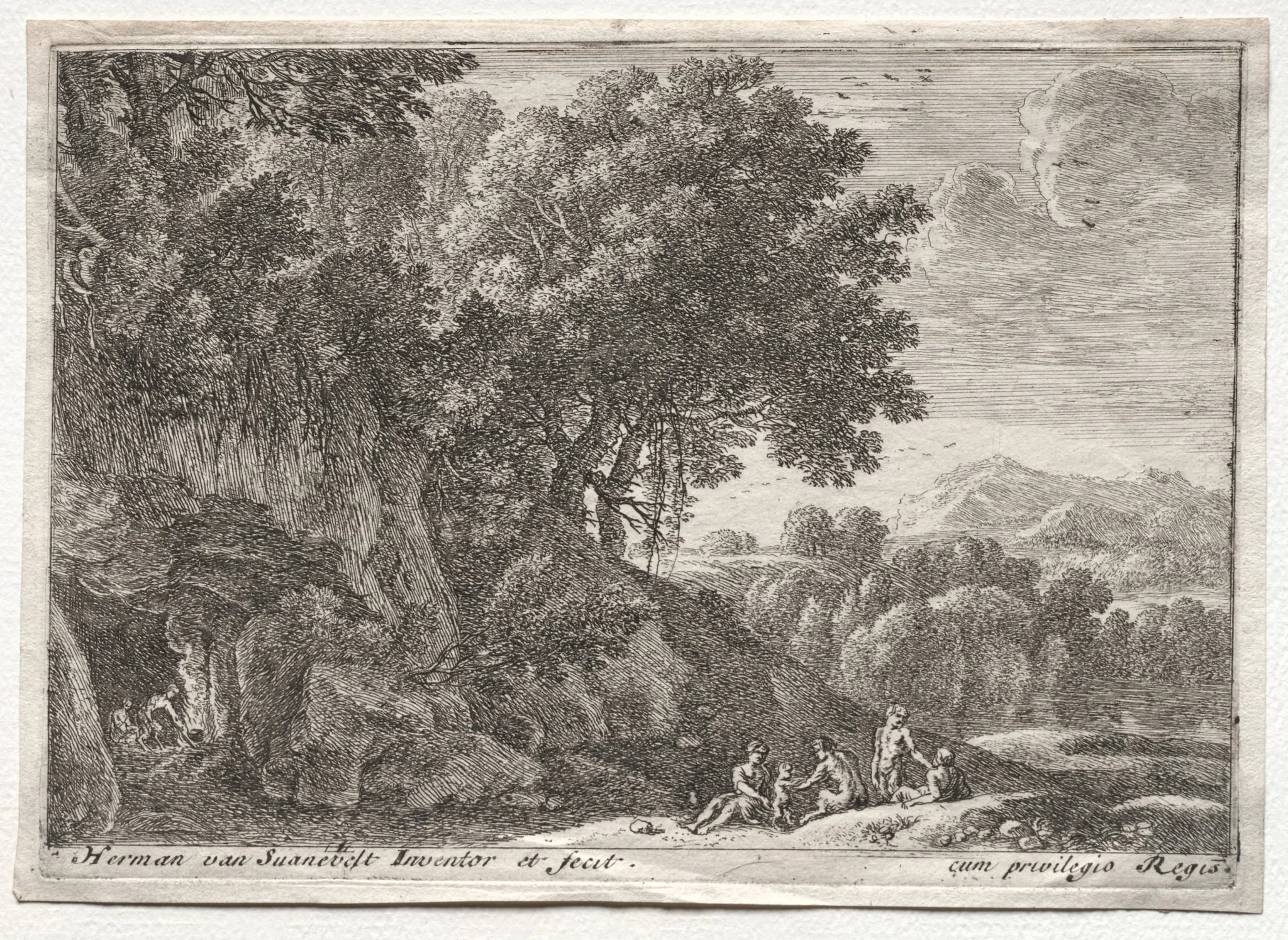 Landscape with Satyrs, detail