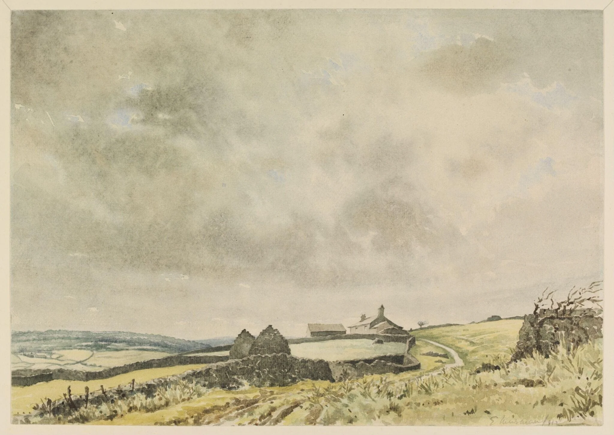 The Moors near Reeth, detail