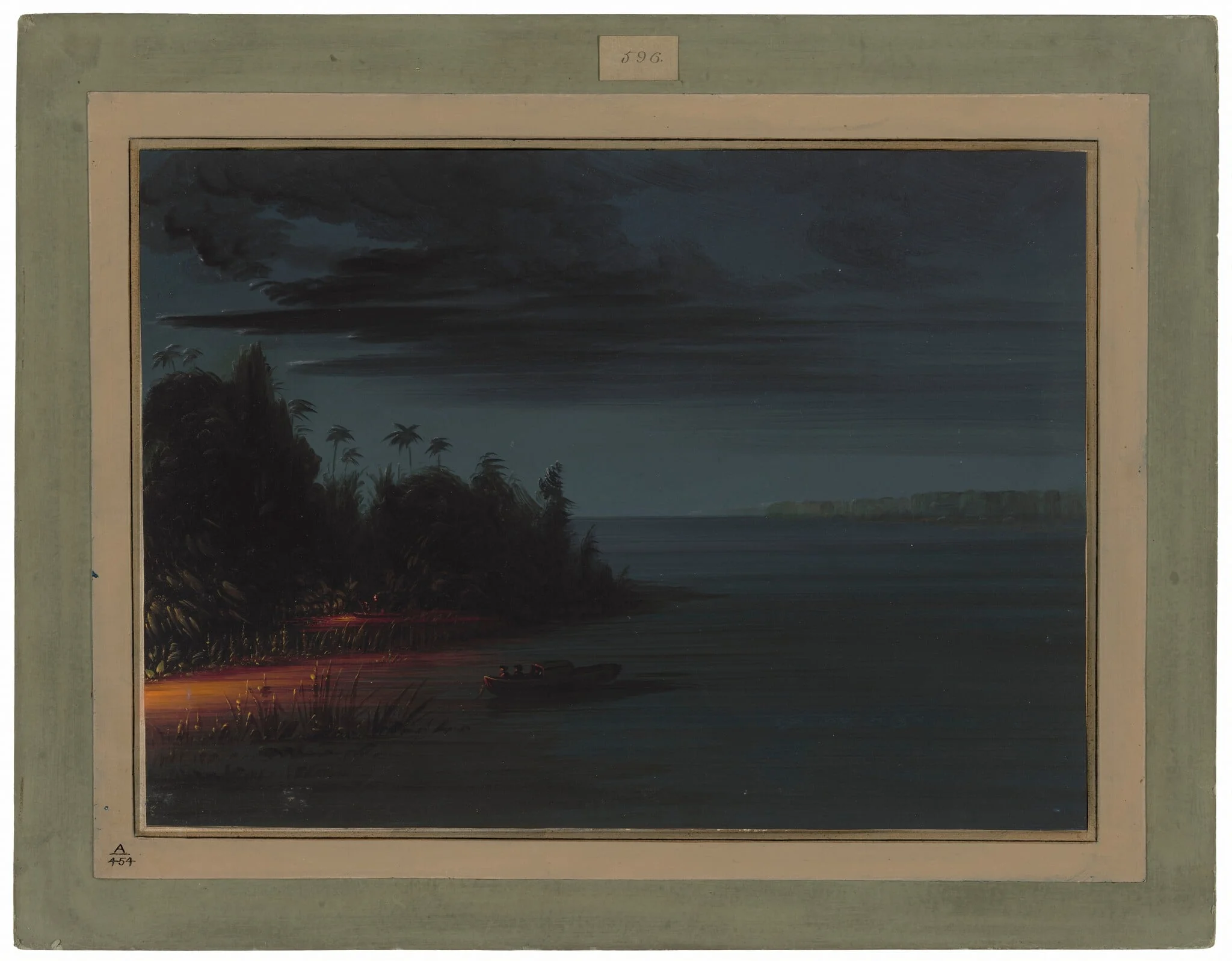 Spearing by Torchlight, detail