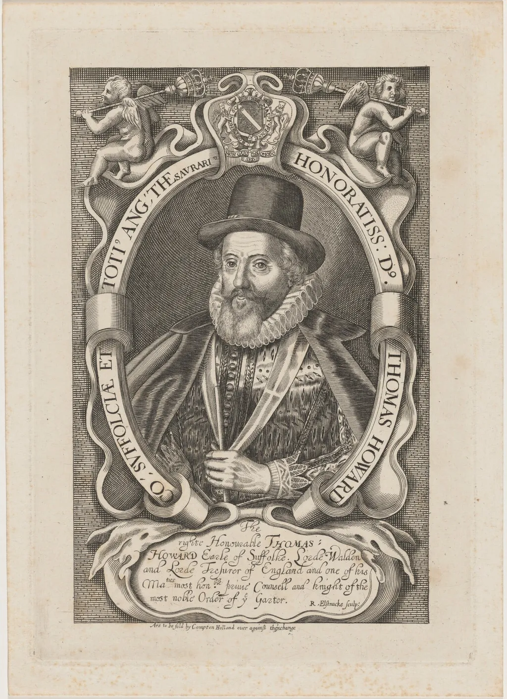 Thomas Howard, First Earl of Suffolk, by Renold Elstrack, 1598