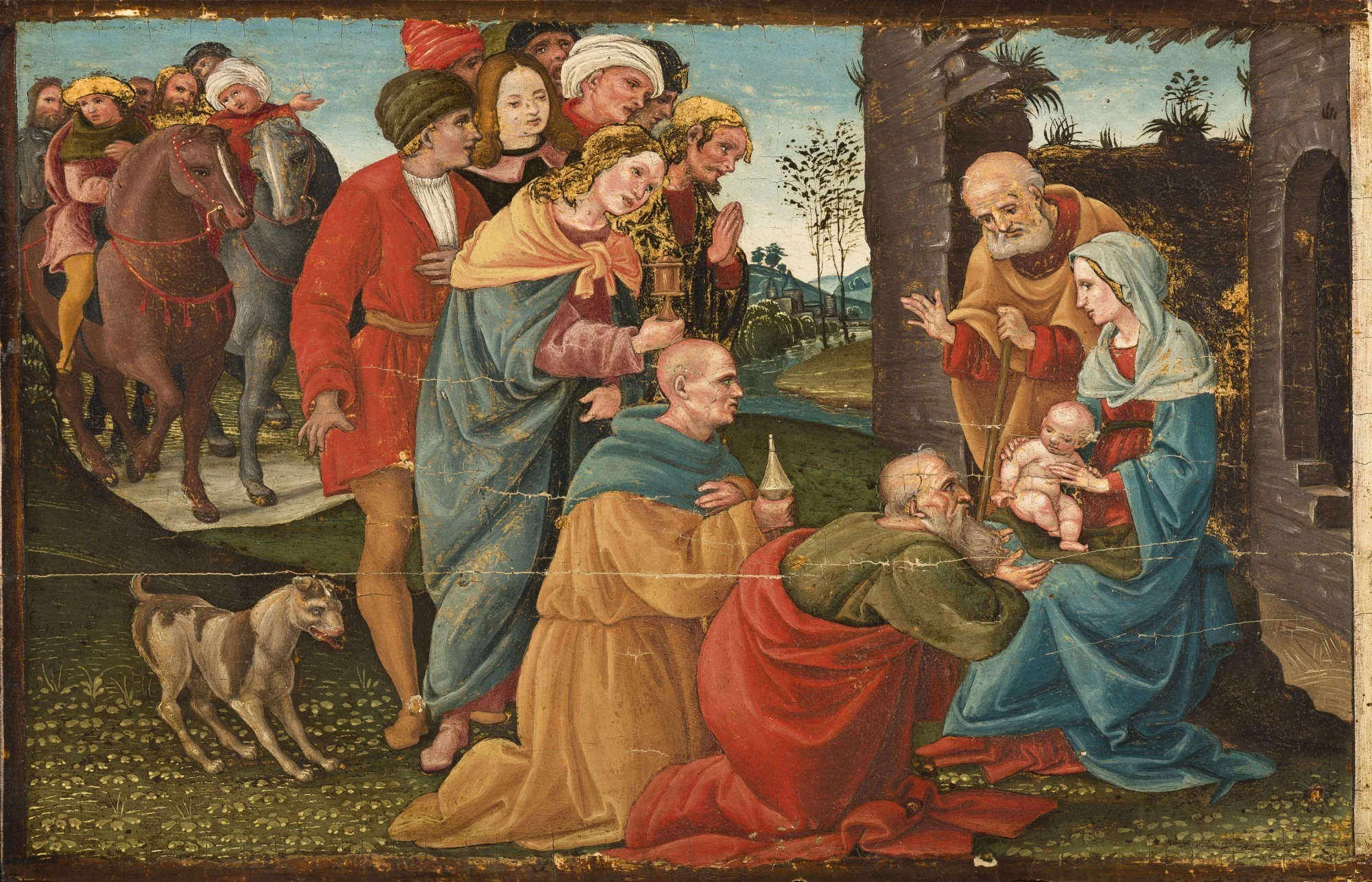 The Adoration of the Magi, detail