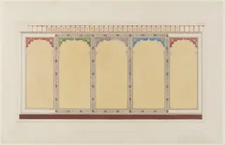 Drawing room at the Royal Pavilion, Brighton, by John Dibblee Crace, 1891