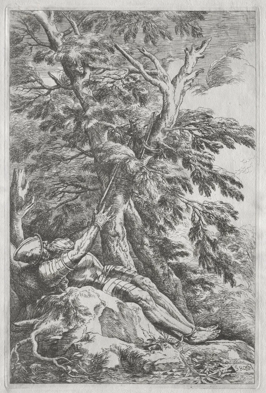 St. William the Hermit, by Salvator Rosa, 1662