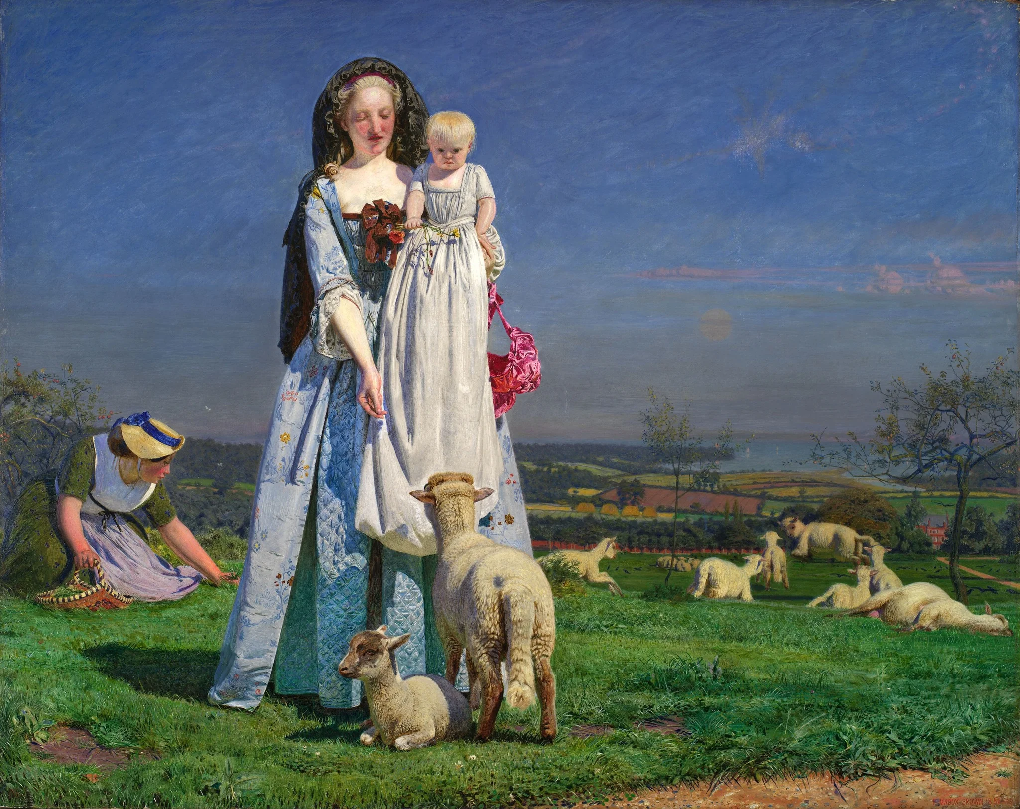 The pretty Baa-Lambs, detail