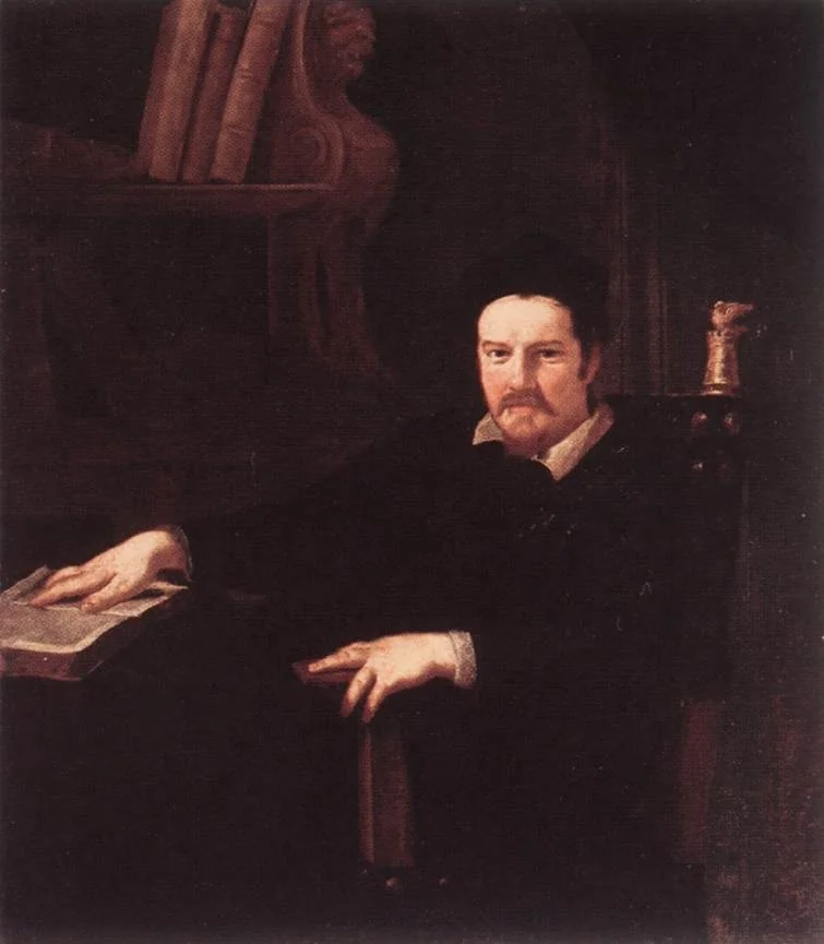Portrait of Monsignor Clemente Merlini, detail