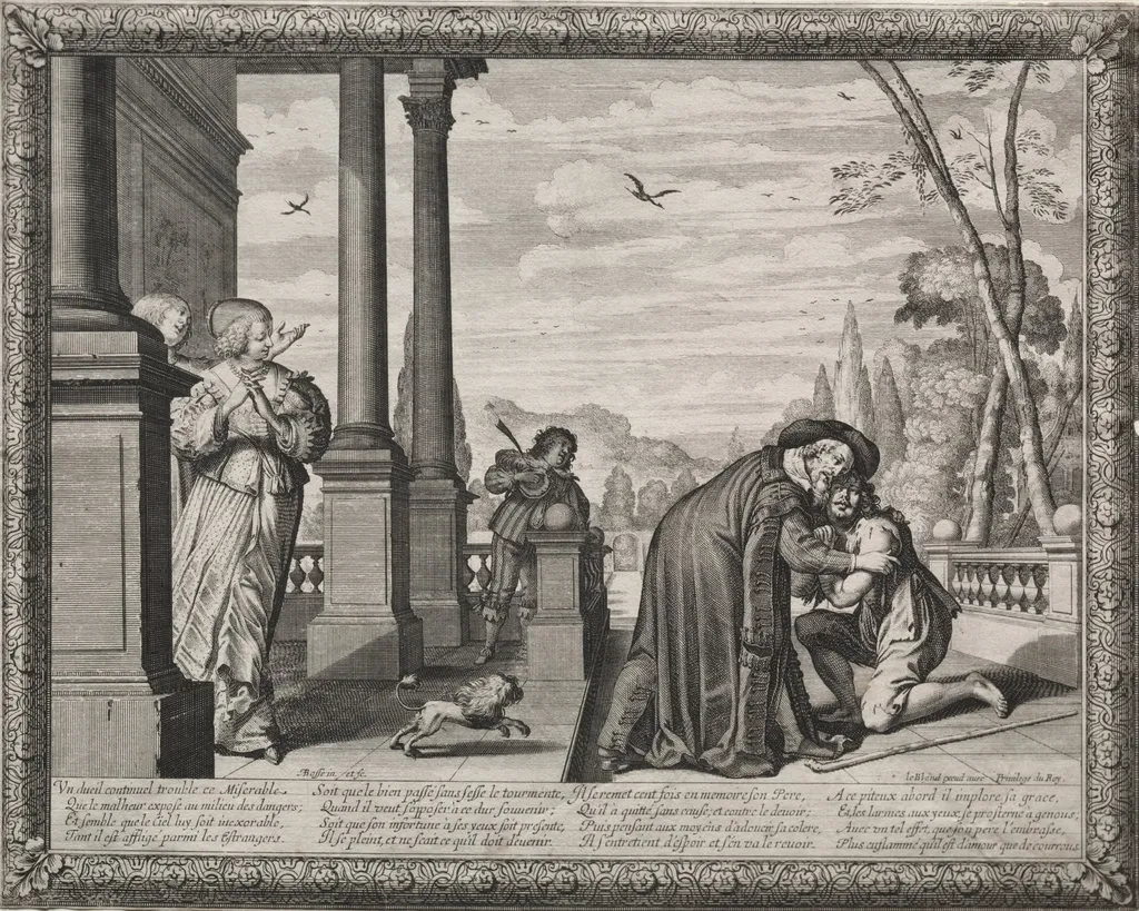 The Prodigal Son:  The Return of the Prodigal, by Abraham Bosse, 1635