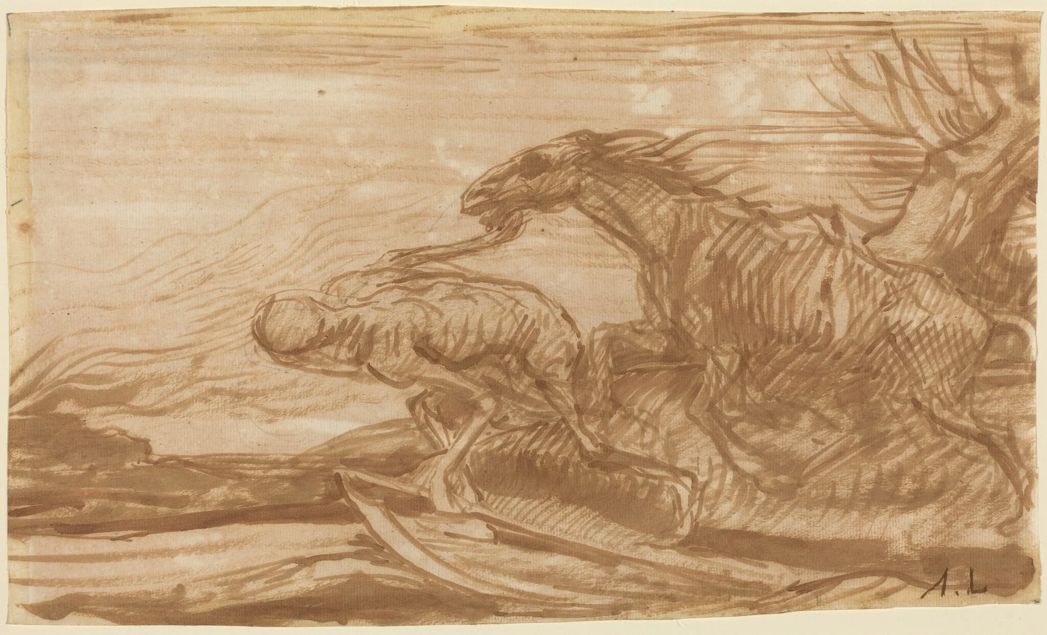 Death and Its Horse, detail