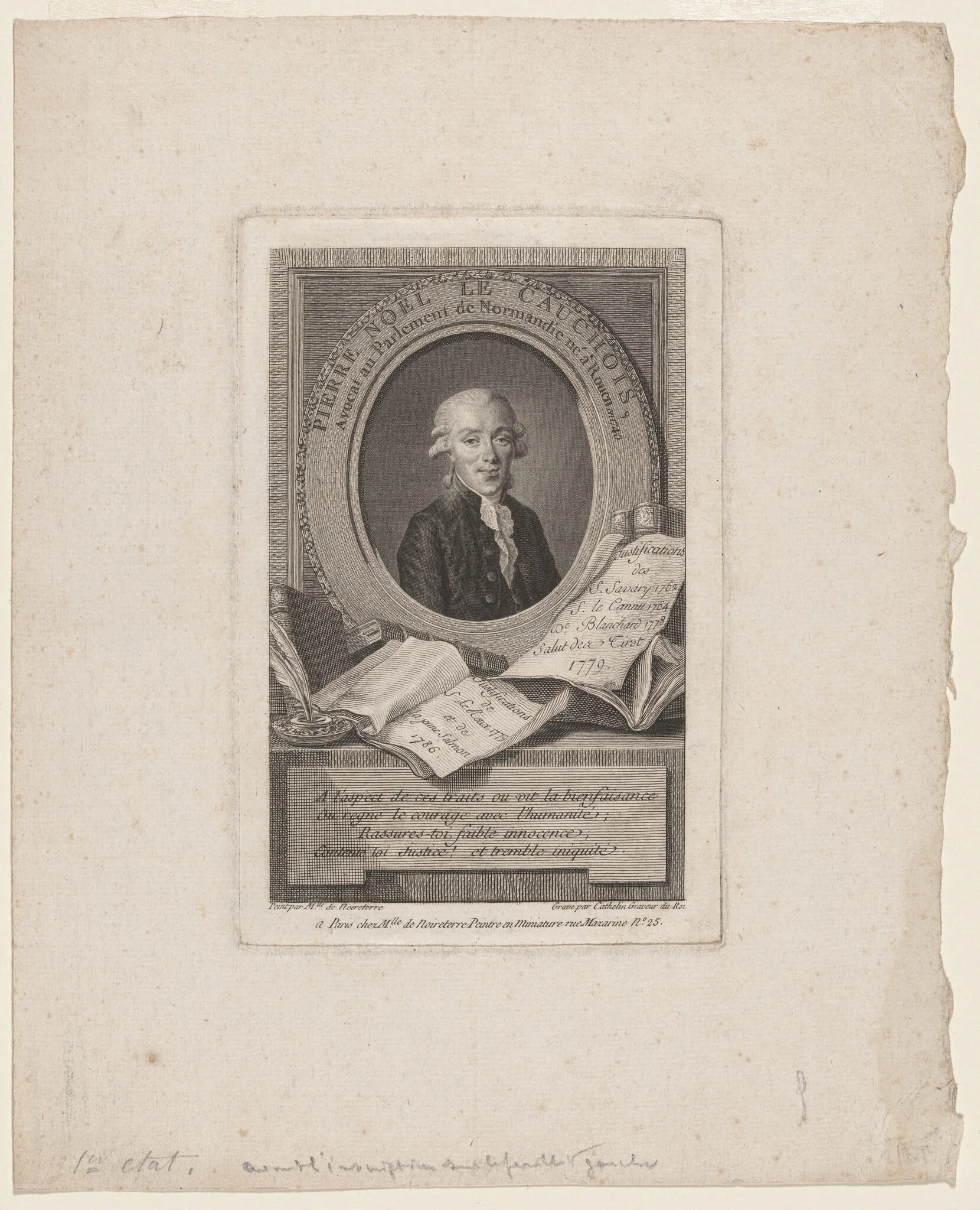 Pierre Noel le Cauchois, detail