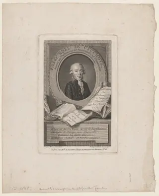 Pierre Noel le Cauchois, by Louis-Jacques Cathelin, ink, 1786