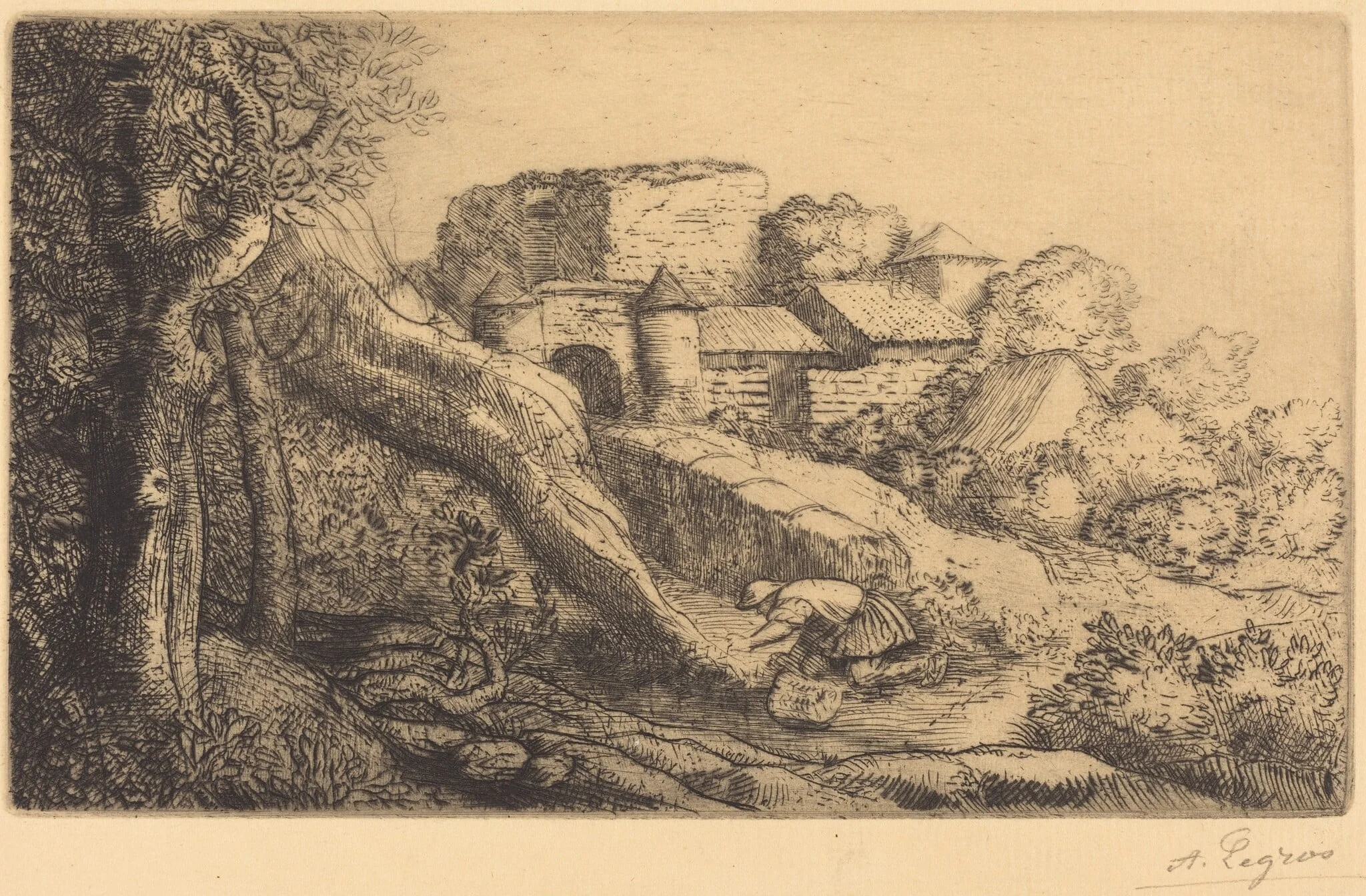 Little Burner of Grass (Le petit bruleur d'herbe), detail