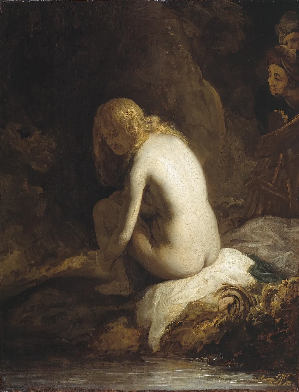 Susanna and the Elders, by Govert Flinck, oil, 1627