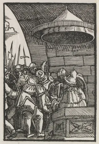 The Fall and Redemption of Man:  Pilate Washing his Hands, by Albrecht Altdorfer, 1515