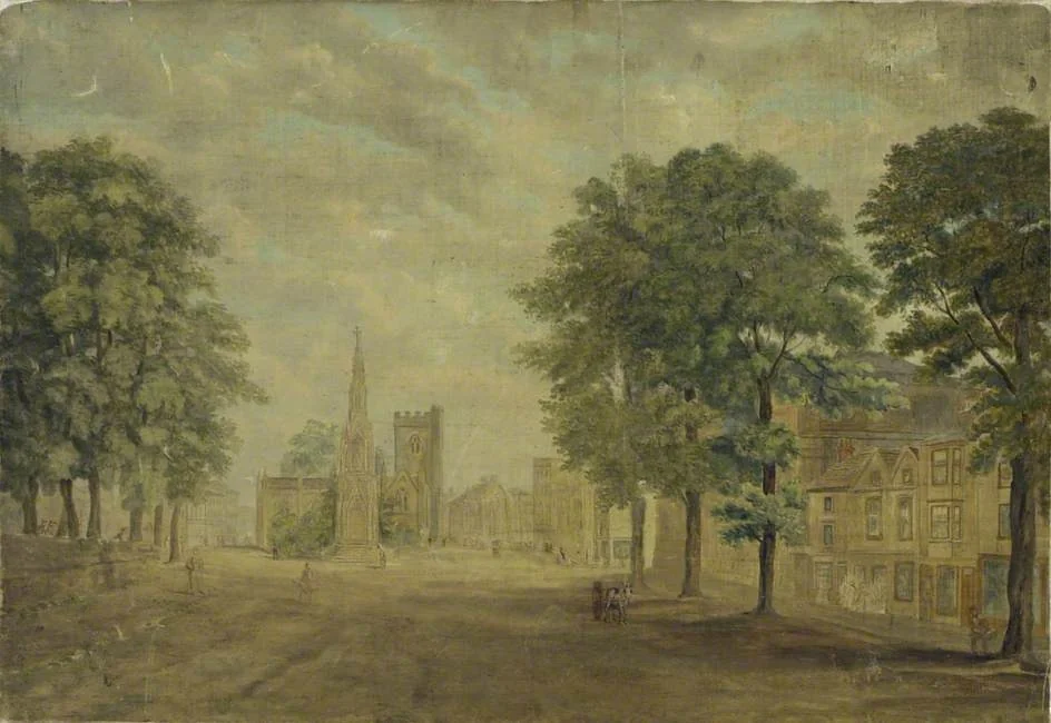 View in St Giles, Oxford, looking South, detail
