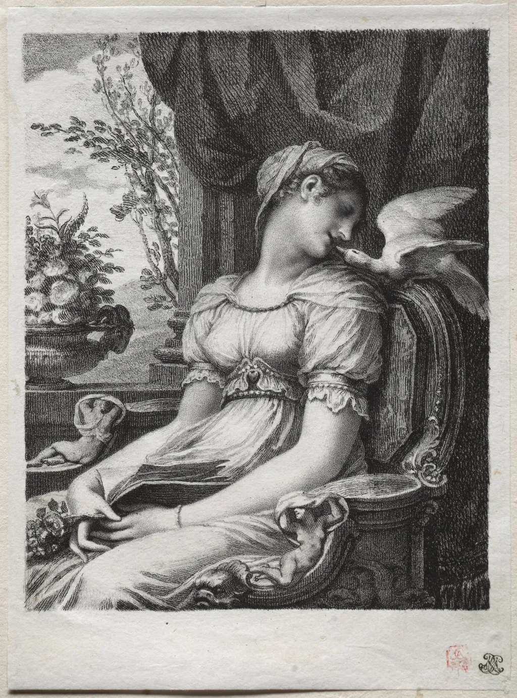 Meditation, by Pierre Paul Prud'hon, 1822