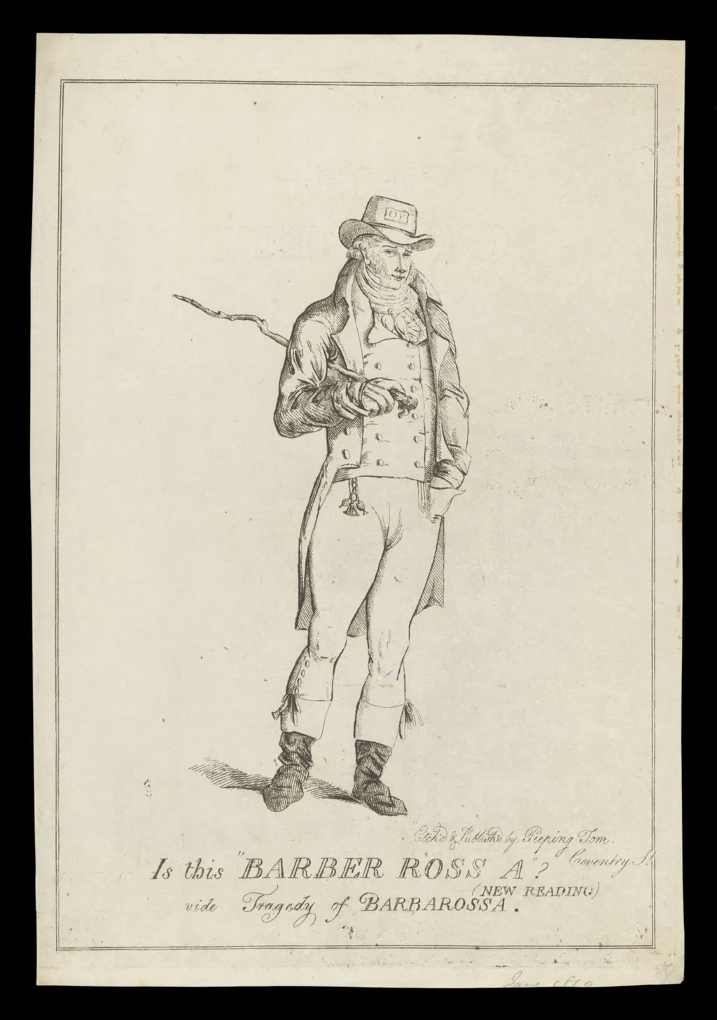 H Beard Print Collection, by Peeping Tom, 1809