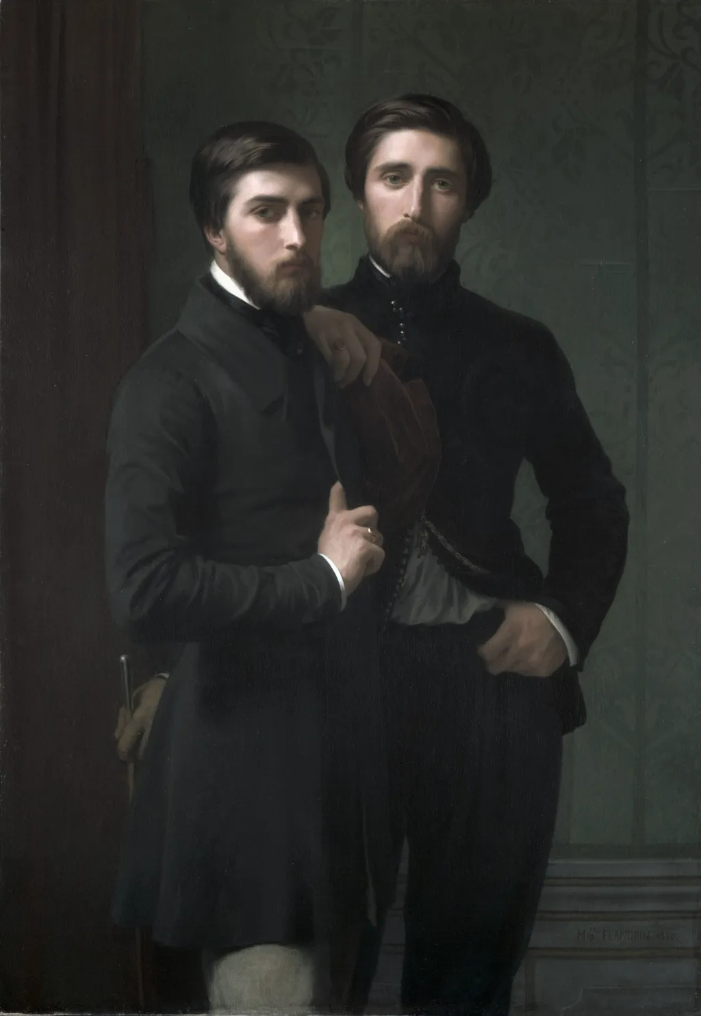 René-Charles Dassy and His Brother Jean-Baptiste-Claude-Amédé Dassy, by Hippolyte Flandrin, unspecified, 1850