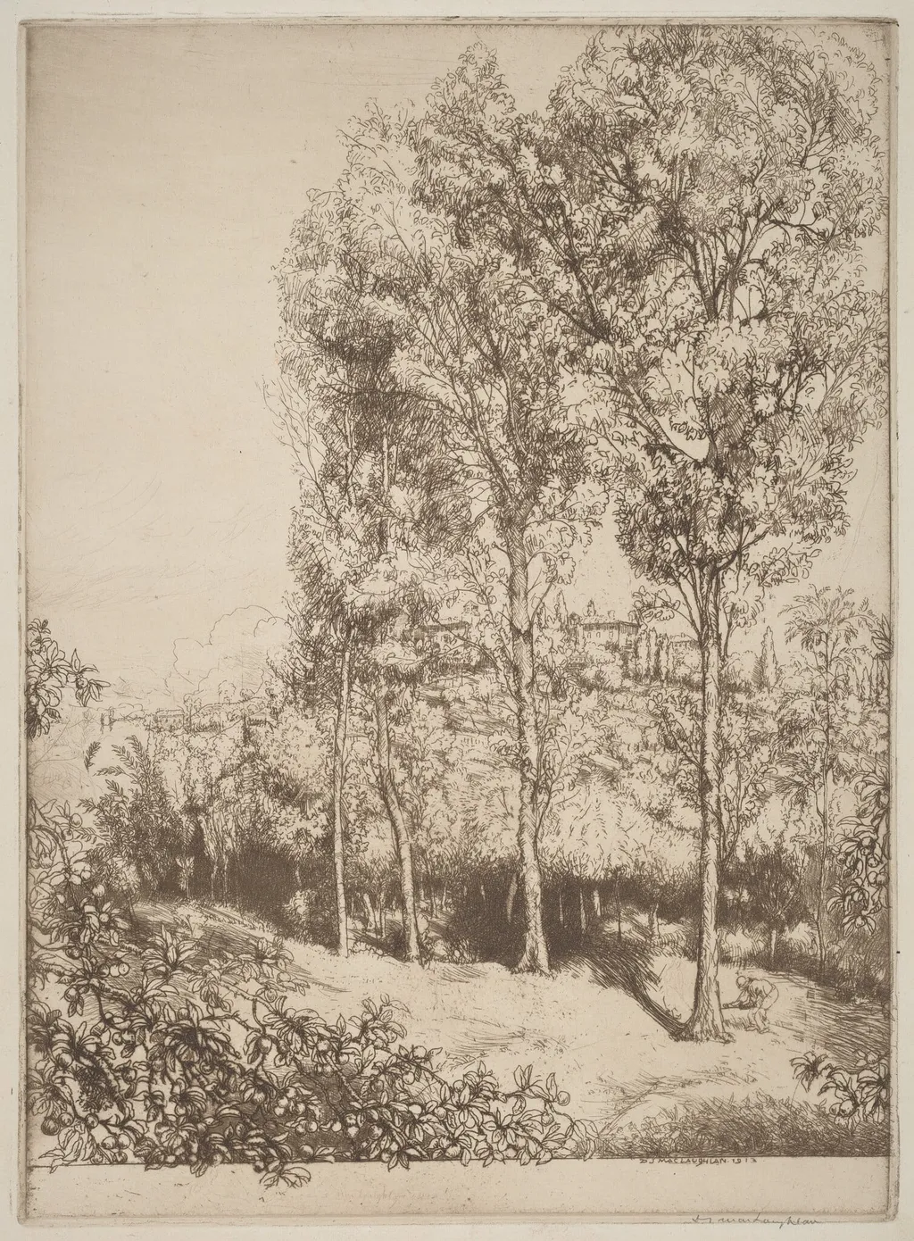 Sunlight and Shadows, No. 3, by Donald Shaw MacLaughlan, ink, 1913