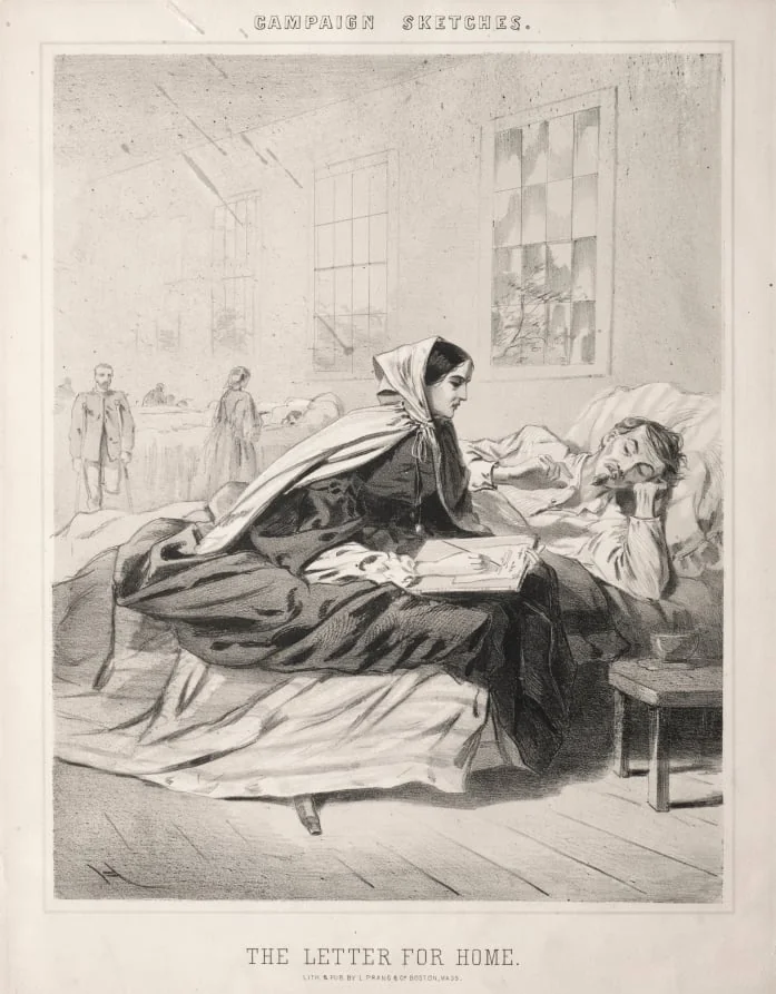 Campaign Sketches: The Letter for Home, detail