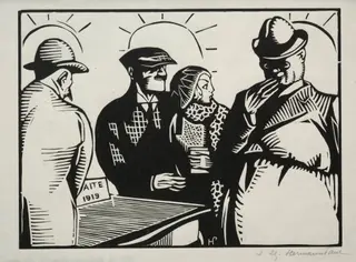 It is the Table on Which the Treaty of Versailles was  Signed, by Hermann Paul, 1919