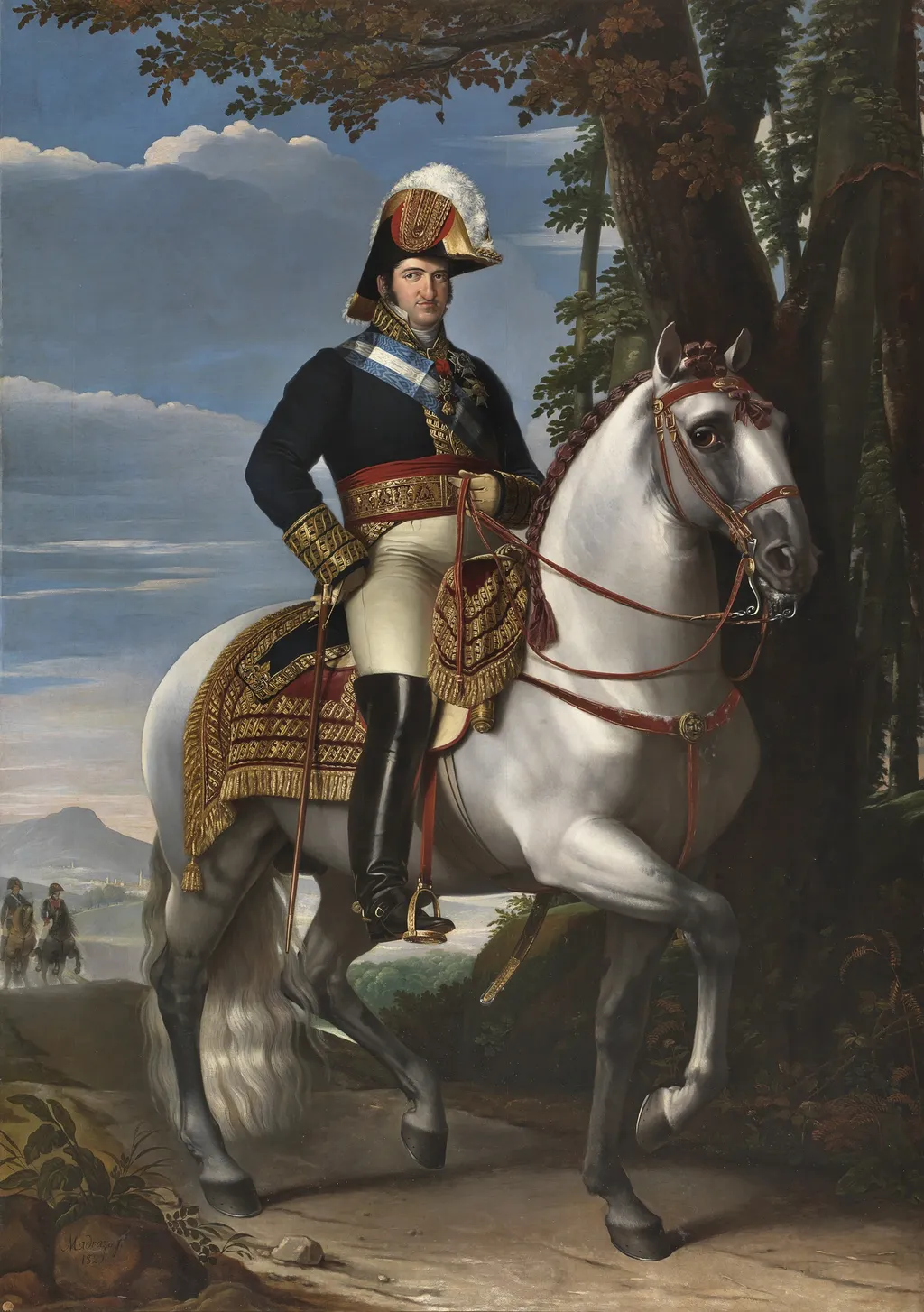 Ferdinand VII of Spain on Horseback, by José de Madrazo y Agudo, oil, 1821