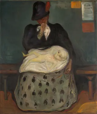 Inheritance, by Edvard Munch, oil, 1899
