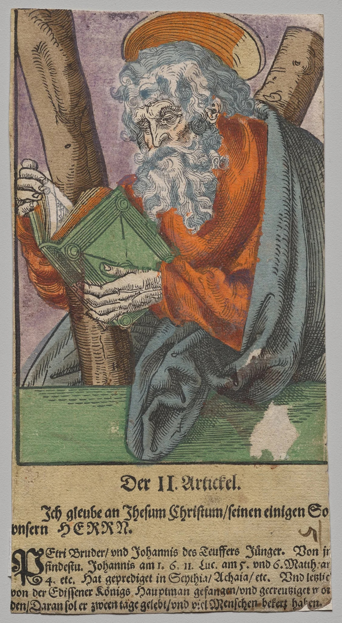 Andrew from Christ, the Apostles, and Saint Paul, detail