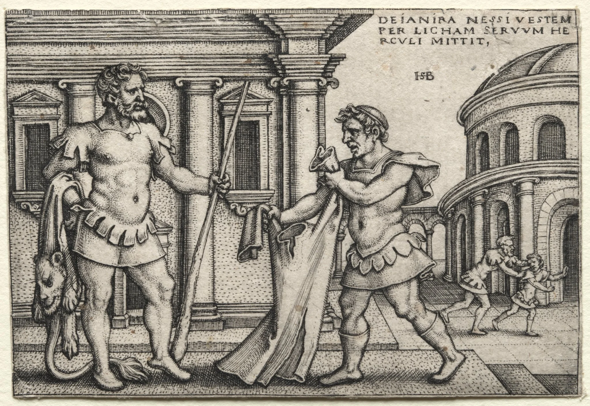 The Labors of Hercules: Hercules Receiving the Garment Steeped in Nessus's Blood, detail