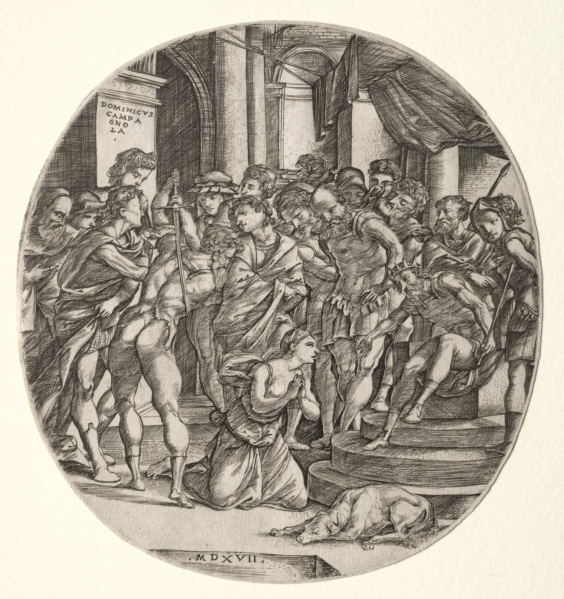 Beheading of Saint Catherine, detail
