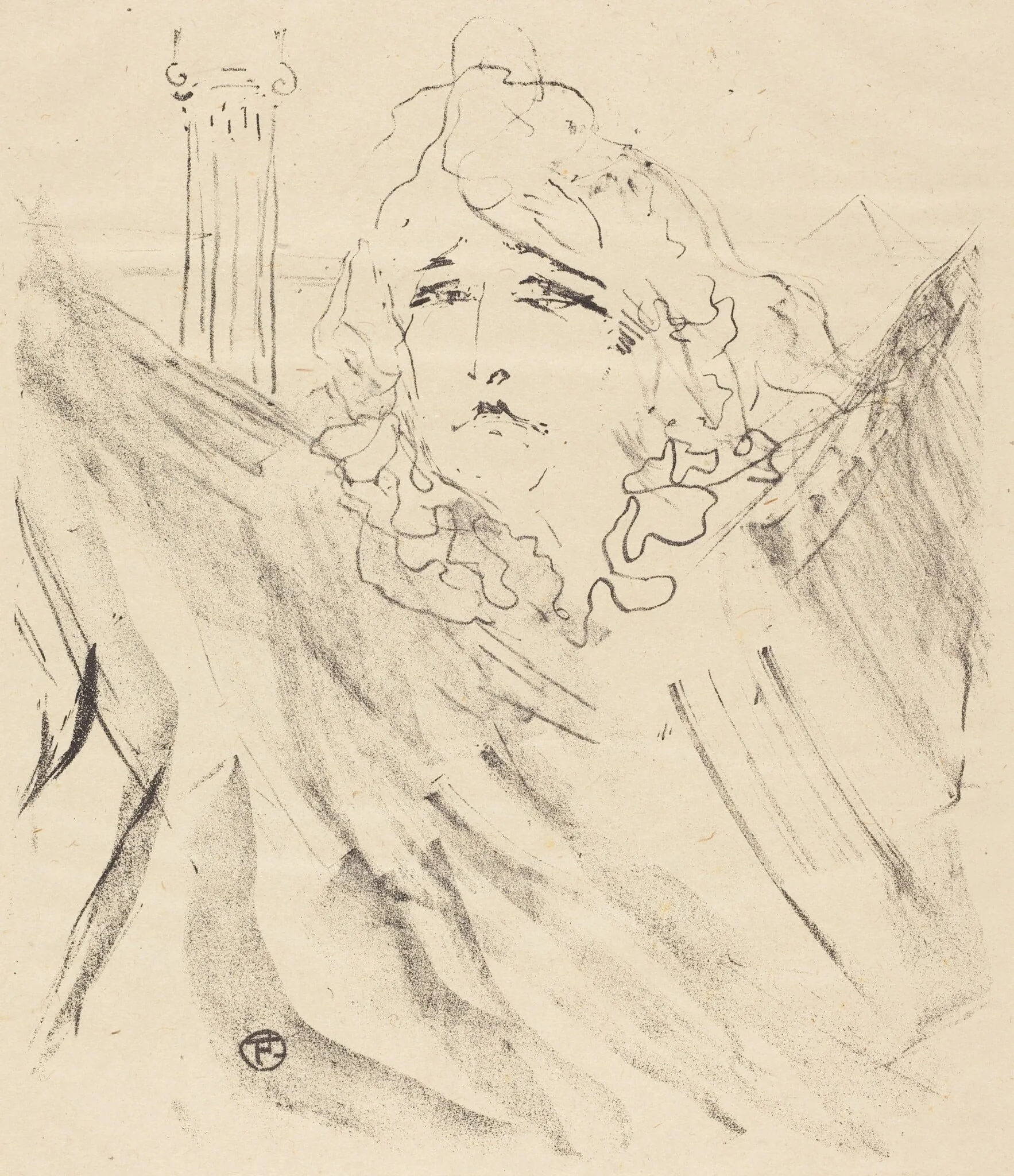 Sarah Bernhardt in "Cleopatra" (Sarah Bernhardt dans "Cléopatre"), detail